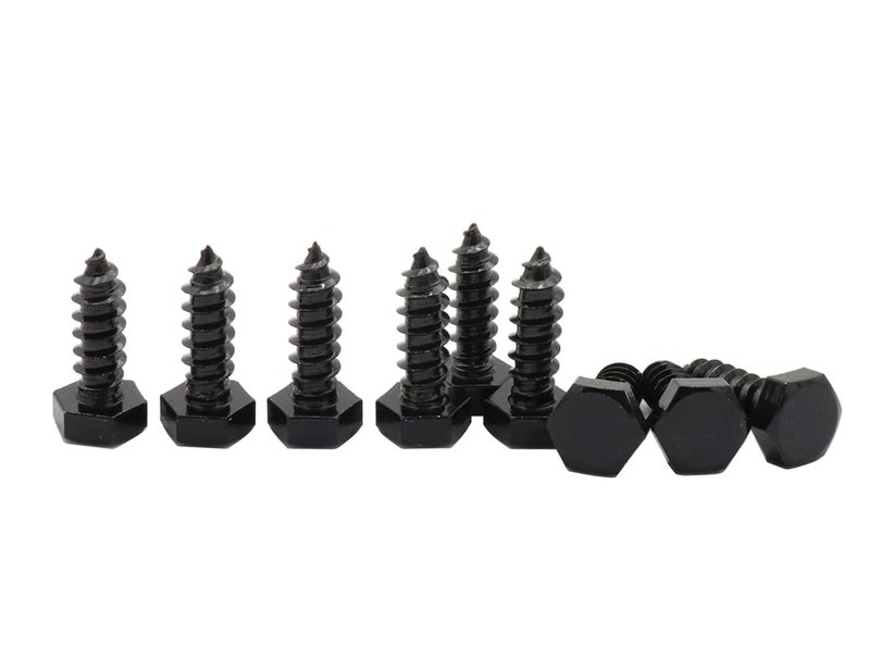 LBY 22pcs Lag Screws, 5/16" x 1" Hex Head Lag Screws Bolts (with Washers), Heavy-Duty Wood Screws for Decking & Structural Fastening, 304 Stainless Steel, (Black) - Image 1